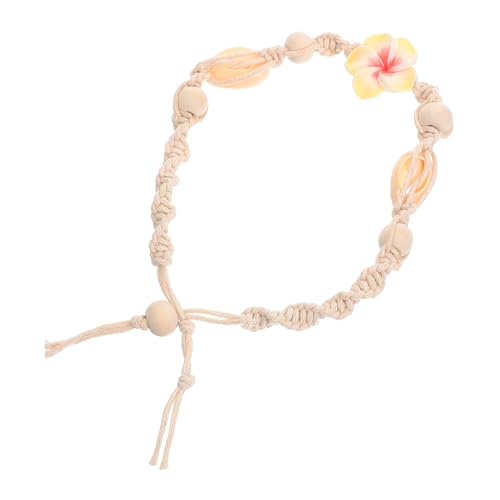 Garneck Boho Damen Fußkettchen Verstellbar Handgeflochten Schmuck Leicht Elegant für Alltag Festival Strand von Garneck