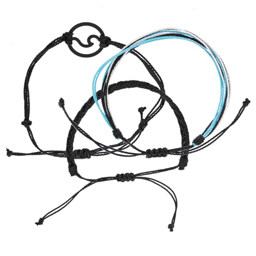 Garneck Boho Handgewebtes Baumwollarmband Verstellbare Geflochtene Armbänder für Frauen und Teenager Langlebige Wellen Designs für Freundin zu Geburtstag und Weihnachten von Garneck