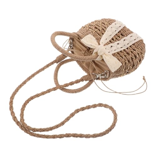 Garneck Boho Hobo Schultertasche Wasserfeste Geflochtene Strandtasche Damen Leichte Handgewebte Umhängetasche Für Urlaub Alltag Und Sommer Outfits von Garneck