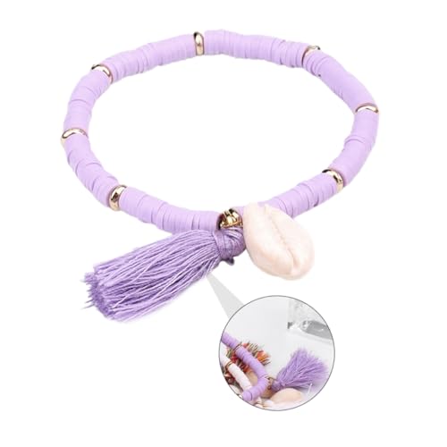 Garneck Boho Shell Chain Armband Ethnischer Stil Damen Perlenarmband mit Buntem Polymer Clay und Quaste Leichtes Langlebiges Schmuckstück für Party Alltag und Festival Garneck Boho Shell Chain Armband Ethnischer Stil Damen Perlenarmband mit Buntem Polymer Clay und Quaste Leichtes Langlebiges Schmuckstück für Party Alltag und Festival von Garneck