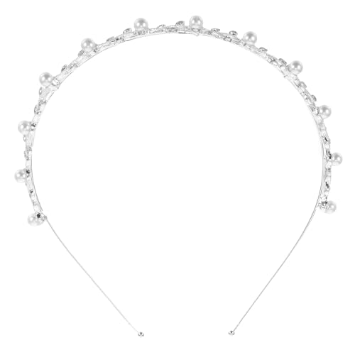 Garneck Braut Haarschmuck Krone Perlen Strass Haarreif Für Hochzeiten Und Feiern Geeignet Für Frauen Und Mädchen Elegantes Hochzeitsaccessoire Mit Funkelndem Design von Garneck