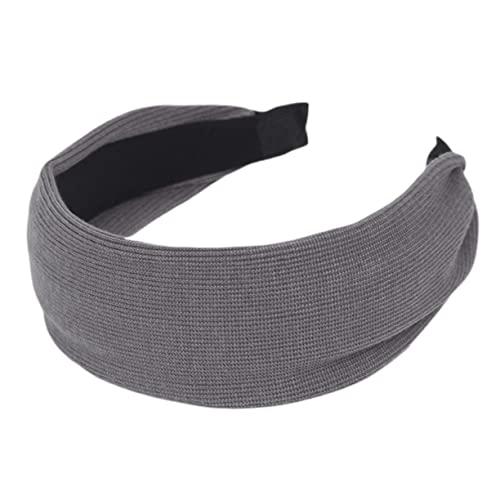 Garneck Breites Gestricktes Stirnband Damen Einfaches Haarschmuck Accessoire Weiches Wiederverwendbares Stoffmaterial Geeignet für Dünnes und Dickes Haar Modisches Party Haarband für von Garneck