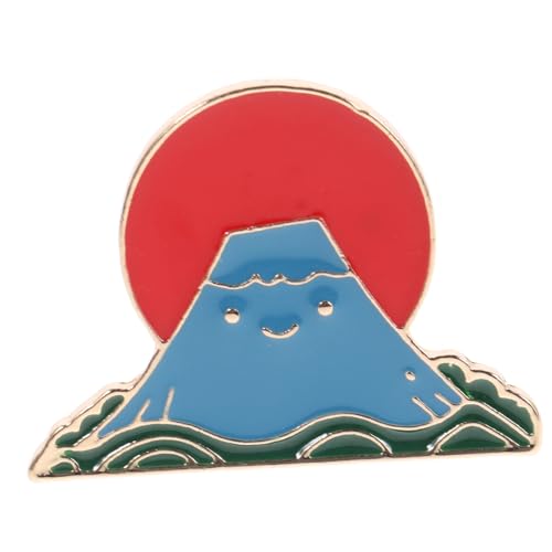 Garneck Brosche Fuji Berg Anstecknadel Cartoon Schmuck für Frauen Kleidung Taschen Haarschmuck Vielseitig für Hochzeit Party Alltag von Garneck