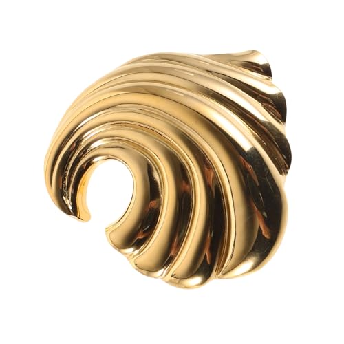Garneck Wellenbrosche Pin Aus Edelstahl Für Damen Schal Jacke Mantel Dekorativer Schmuck Accessoires Einzigartig Wellenförmig von Garneck