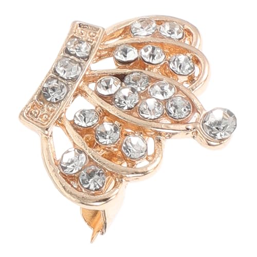 Garneck Brosche für Damen Krone Brosche mit Strahlenden Strasssteinen Vielseitig als Anstecknadel Schal oder Kragennadel für Hochzeiten und Festliche Anlässe von Garneck