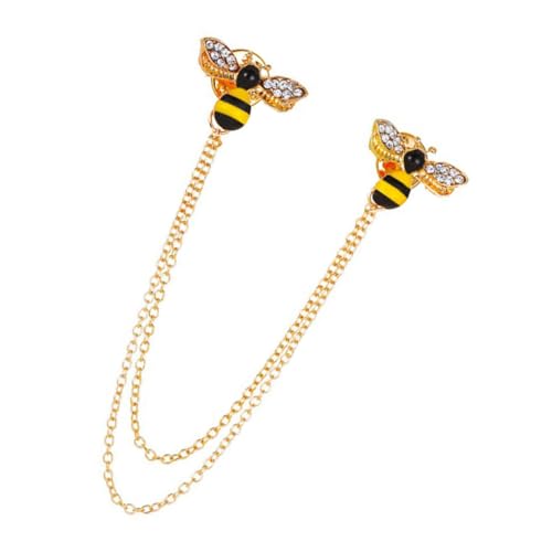 Garneck Broschennadel Bienen design mit Strasssteinen Stilvolle Anstecknadel für Damen und Herren Leicht und Langlebig Modisches Accessoire für Anzüge Partys und Alltag Auffälliger von Garneck