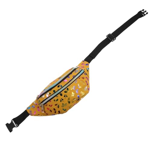 Garneck Bunte Damen Bauchtasche mit Reißverschluss Leichte Hüfttasche und Umhängetasche Vielseitig Tragbar als Gürteltasche oder Crossbody für Reisen Schule und Freizeit Modisch und von Garneck