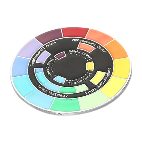 Garneck Bunte Emaille Brosche Rund Anstecker für Kleidung Taschen und Hüte Dekorative Anstecknadel mit Einzigartigem Design und Langlebigem Material für von Garneck