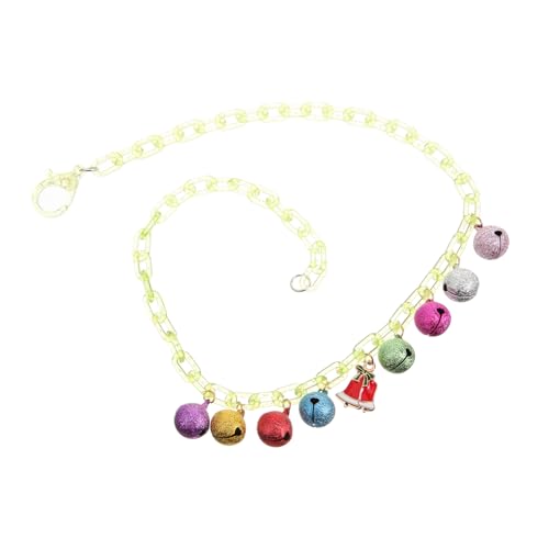 Garneck Bunte Kinderschmuck Kette mit Glockenanhänger Weihnachts Halskette für Mädchen Hautfreundlich Modisch Vielseitig für Geburtstage und Festtage von Garneck