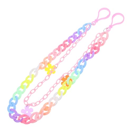 Garneck Bunte Punk Hosenkette aus Regenbogen Harz Abnehmbare Bunte Bundkette für Jeans Röcke Rucksack Unisex Trendbewusste Modische Hose Kette für Hip Hop Partys von Garneck