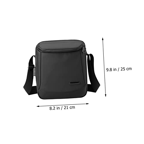 Garneck Business Schultertasche Herren Nylon Crossbody Bag Leicht und Robust Multifunktional für Handy und Alltag Schwarz von Garneck