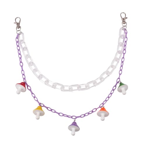 Garneck Candy farbige Taillenkette Damen Hosenkette Dual layer Pilz design Resin Jeans Ketten Gürtel für Mädchen Streetstyle Modische Hose Accessoire von Garneck