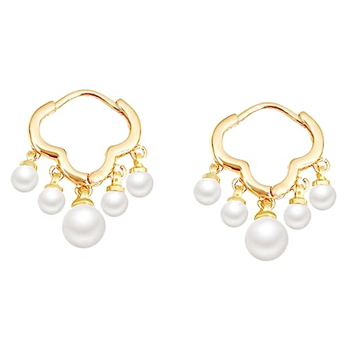 Garneck Cloud Form Perlenohrringe Leicht Elegant für Frauen und Mädchen Ohrstecker für Hochzeit und Geburtstag Komfortabel und Vielseitig für Besondere Anlässe von Garneck