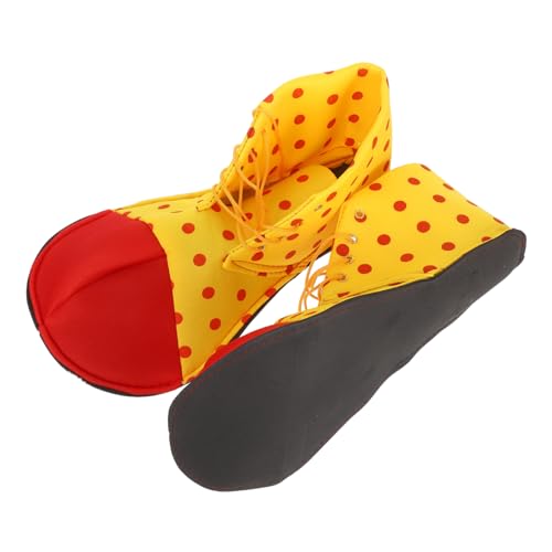 Garneck Clown Schuhe Unisex Einheitsgröße Bunte Bühnenperformance Kostüm Zubehör Verstellbar Strapazierfähig Für Halloween Karneval Maskerade Party Zufällige Farbe von Garneck