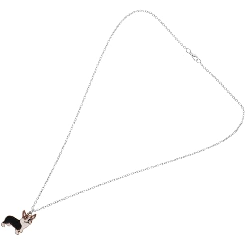 Garneck Corgi Anhänger Halskette Damen Herren Kreative Hundeschmuck Leichtes Alloy Party Alltag Accessoire von Garneck