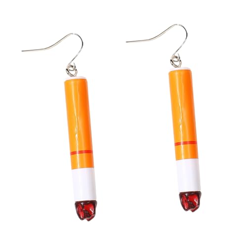 Garneck Creative Cigarette Eardrop Ohrringe Damen Leicht Tragbar Modisch Originell Schmuck Geschenkidee für Alltag und Party von Garneck