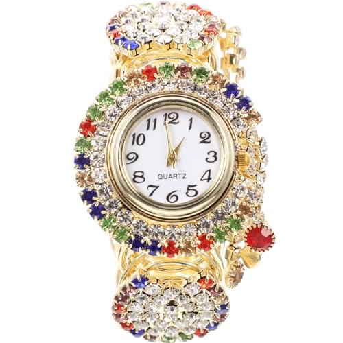 Garneck Frauen Uhr Dekorative Armbanduhr Legierung Quarzuhr für Damen Freizeit Uhr für Büro und Alltag von Garneck
