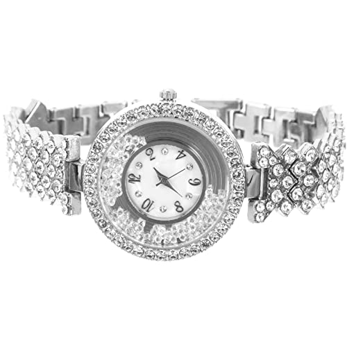 Garneck Damen Armbanduhr mit Strasssteinen Legierungsuhr Kratzfest Zartes Design für Besondere Anlässe von Garneck