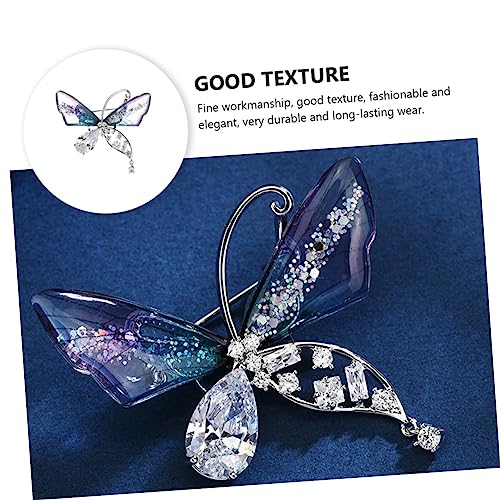 Garneck Damen Brosche Silberfarbene Zirkonia Tierform Anstecknadel Kreativer Schmuck für Kleidung Stilvolles Accessoire von Garneck