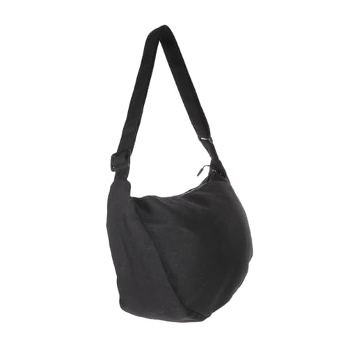 Garneck Damen Canvas Umhängetasche mit Reißverschluss Verstellbarer Gurt Leichte Schultertasche für Shopping Reise Arbeit Große Kapazität Praktische Crossbody Bag für Frauen und Studenten von Garneck