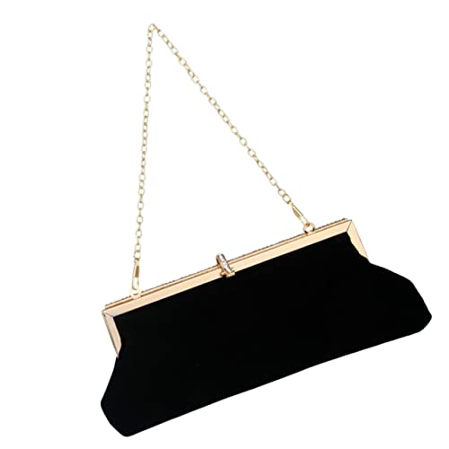 Garneck Damen Clutch Schwarzem Samt mit Funkelnden Strasssteinen Kompakte Abendtasche für Hochzeit Party und Outdoor Handtasche mit Praktischem Stauraum für Kosmetik und Kleine Garneck Damen Clutch Schwarzem Samt mit Funkelnden Strasssteinen Kompakte Abendtasche für Hochzeit Party und Outdoor Handtasche mit Praktischem Stauraum für Kosmetik und Kleine von Garneck