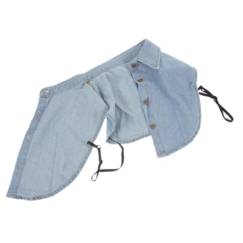 Garneck Damen Fake Collar Baumwolle Abnehmbarer Hemdkragen mit Cowboy Spitzen Design Leichter Hautfreundlicher Stehkragen Dekorativ für Sommerkleidung Passend zu Blusen und Shirts von Garneck