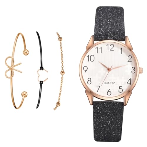 Garneck Damen Armband-Set-Mode-Casual-Armbanduhr-Geschenk-Set-hochwertige-Materialien-langlebig-praktisch-im-Gebrauch-einfach Auszuziehen Verwenden-leichtgewichtig Vielseitig von Garneck