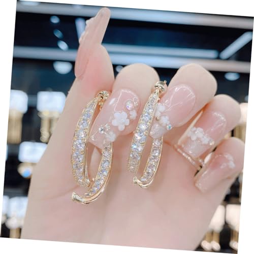 Garneck Ohrring Anhänger Mit Kreuz Design Und Zirkonia-ornamenten Damen Ohrhänger Modeschmuck Für Alltag Und Abendparty Ohranhänger Aus Ohrschmuck Für Frauen von Garneck