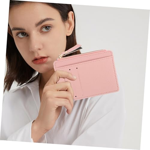 Garneck Damen PU Geldbörse mit Reißverschluss Ultraflaches Kartenetui mit Münzfach Praktische Clutch für Frauen Multifunktionale Brieftasche für Alltag und Reise von Garneck