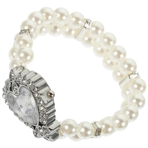 Garneck Damen Quarzuhr Mit Simulation Perlen Armband Elegante Casual Uhr Für Frauen Kunststoff Und Legierung Schlicht Und Elegante Armbanduhr Garneck Damen Quarzuhr Mit Simulation Perlen Armband Elegante Casual Uhr Für Frauen Kunststoff Und Legierung Schlicht Und Elegante Armbanduhr von Garneck
