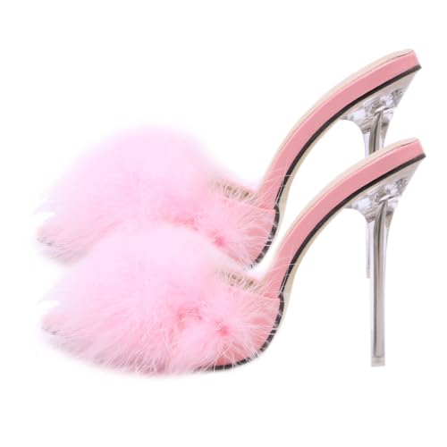 Garneck Damen Sandalen mit Spitzem Zeh Hoher Absatz Rutschfest Komfortabel und Langlebig Modische Sommerschuhe für Alltag und Festliche Anlässe von Garneck