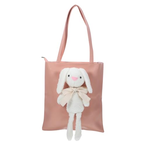 Garneck Damen Tote Bag aus Hochwertigem PU Große Kapazität Weiche Handtasche Vielseitige Umhängetasche für Alltag Arbeit und Freizeit Modischer Schulterbeutel in Rosa von Garneck