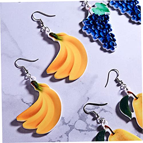 Garneck Ohrring Für Damen Zarter Ohrhänger Aus Acryl Gelbe Ohrringe Motiv Frucht Kreativer Ohrschmuck Ohrstecker Für Partys Und Alltag von Garneck
