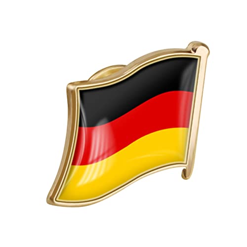 Garneck Deutschland Flagge Brosche für Männer Robuster Anstecker Metall für Anzüge Hemden und Hüte Perfektes für Sammler und Patriotismus von Garneck