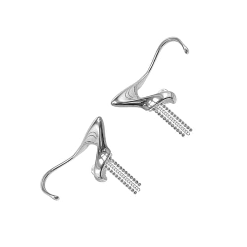 Garneck Diamond Quasten Ohrclips Damen Schmuck Ohrhänger mit Strahlendem Glitzer Modisch Stylische Ohrklemme Umweltfreundliches Material für Freundinnen und Brautjungfern von Garneck