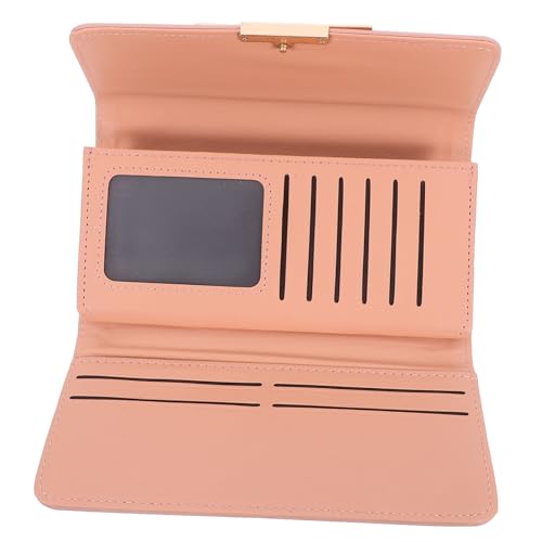 Garneck Damen Geldbörse Aus Robustem Pu-Material Kompakte Geldbörse Mit Reißverschluss Lange Clutch Für Verschiedene Währungen Und Dokumente Leicht Und Tragbar Für Reisen Und von Garneck