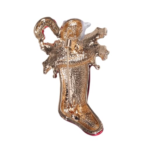 Garneck Durable Weihnachtsbrosche mit Katzen und Sockendesign Legierung Anstecknadel für Kleidung Taschen Jacken Unisex Accessoire und Stilvoll von Garneck