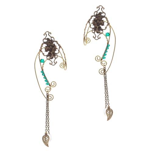 Garneck Ear für Damen Fairy Ohrschmuck Piercing Leichter Ohrclip Zinklegierung mit und Langlebig für Party Hochzeit und Alltag von Garneck