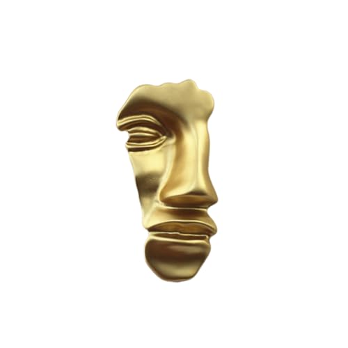 Garneck Einfache Gesichtsbrosche aus Legierung Modische Schmucknadel für Kleidung Strickjacke Ausschnitt und Kostüm Vielseitiger Ansteckpin als Party Geschenkaccessoire für Damen und von Garneck