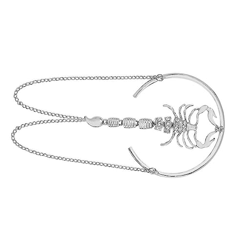Garneck Einstellbares Offenes Armreif Armband mit Funkelnden Strasssteinen Gotischer Geometrischer Armcuff Silber Modisches Schmuckstück für Damen Auffälliges Vintage Accessoire von Garneck