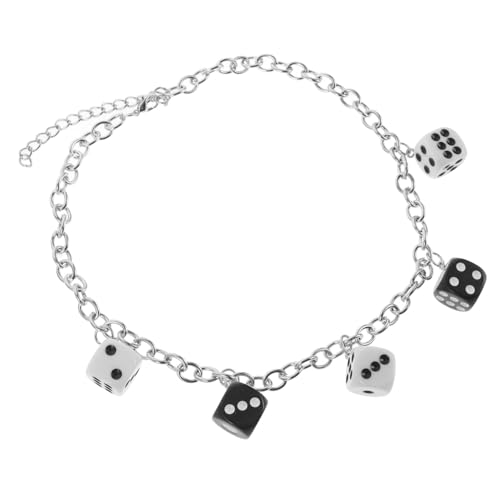 Garneck Einzigartige Würfel Anhänger Halskette Silber Kropfkette Schmuck für Damen und Herren Langlebige Halsdekoration mit Minimalistischer für Stilbewusste Frauen von Garneck