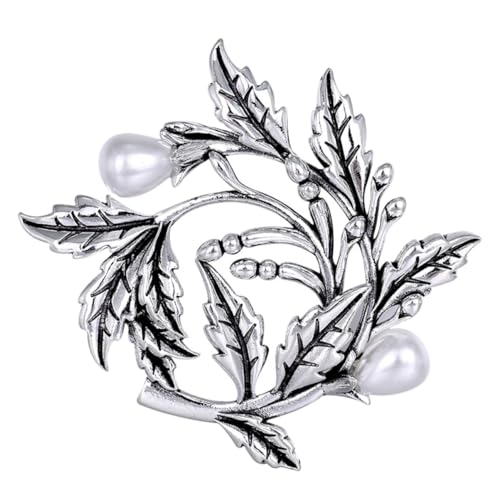 Garneck Elegante Damenbrosche mit Wreath design Legierte Anstecknadel für Kleidung Rucksäcke und Schals Modische Strass perlenverzierung Vielseitiges Accessoire für Frauen Garneck Elegante Damenbrosche mit Wreath design Legierte Anstecknadel für Kleidung Rucksäcke und Schals Modische Strass perlenverzierung Vielseitiges Accessoire für Frauen von Garneck
