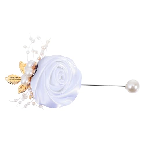 Garneck Elegante Stoffblumen brosche Vintage Stil Modische Anstecknadel für Brautkleid Hochwertiger Konturiert Stilvolles Damenaccessoire für Hochzeit und Festliche Anlässe von Garneck