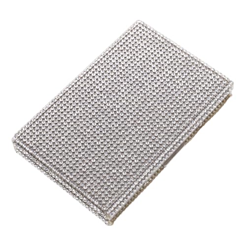 Garneck Eleganter Damen Kartenetui mit Strasssteinen Kompakter Kreditkarten Organizer Metall Multifunktionaler Business Visitenkartenhalter Leicht und Praktisch für Büro Reisen und Alltag von Garneck