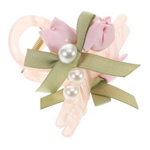 Garneck Eleganter Tulpen Haarclip Damen Krallenclip aus Kunststoff und Stoff Kompakt und Langlebig Modisches Haarschmuck Accessoire für Stilvolles Haarstyling für Alltag und Reisen von Garneck