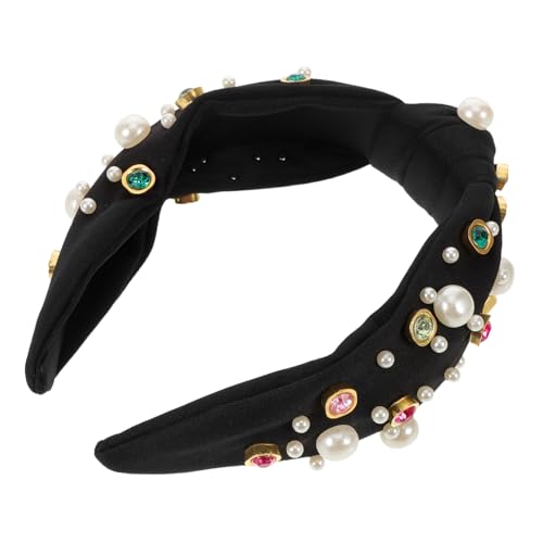 Garneck Strass-stirnband Für Damen Geknotet Mit Strasssteinen Und Kunstperlen Modisches Haar-accessoire Für Frauen Und Mädchen Rutschfest Und Angenehm Garneck Strass-stirnband Für Damen Geknotet Mit Strasssteinen Und Kunstperlen Modisches Haar-accessoire Für Frauen Und Mädchen Rutschfest Und Angenehm von Garneck