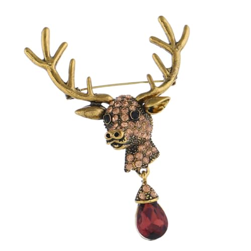 Garneck Brosche Anstecknadel Pin Dekorative Tierbrosche Für Kleidung Schal Hüte Mit Reh Design Brosche Aus Legierung Für Damen von Garneck