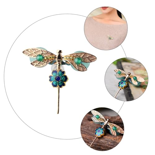 Garneck Ethnische Libellen brosche aus Langlebiger Legierung Modisches Kleidungs accessoire für Damen Stilvolle Brustnadel Passend zu Schal Kleid Tasche und Hemd Einzigartiges Design im von Garneck