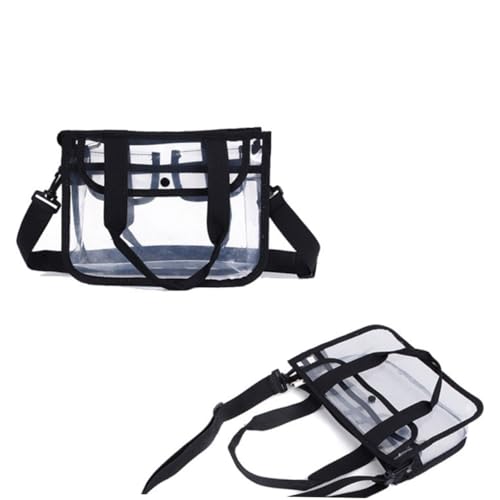 Garneck Eva Schultertasche Transparent Schwarz Multifunktionale Umhängetasche für Damen für Strand Reisen Schule und Freizeit Leicht und Strapazierfähig Garneck Eva Schultertasche Transparent Schwarz Multifunktionale Umhängetasche für Damen für Strand Reisen Schule und Freizeit Leicht und Strapazierfähig von Garneck