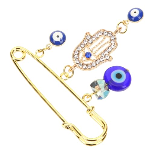 Garneck Evil Eye Brosche für Damen und Herren Retro Anstecknadel mit Blauen Augen für Pullover Cardigans und Schals Perfektes Accessoire für Feiern und Besondere Anlässe von Garneck